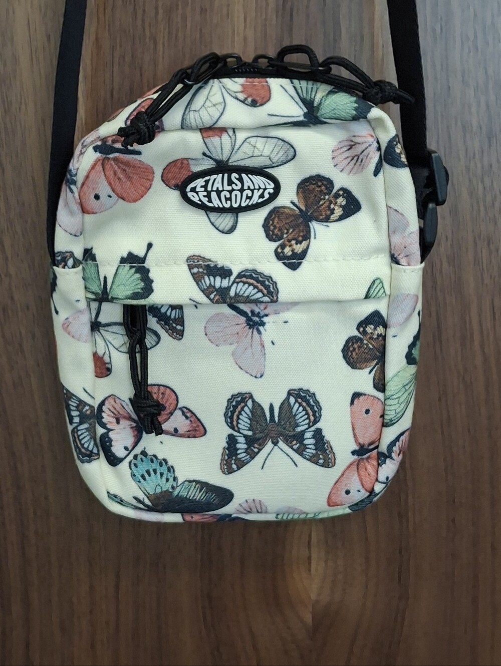 PETALS AND PEACOCKS Butterfly Crossbody Bag